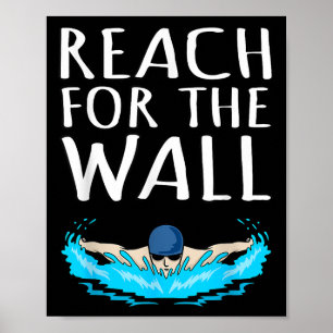 Póster Alcance De La Pared Diversión De Natación De Natac