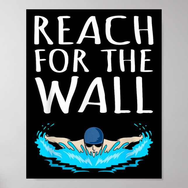 Póster Alcance De La Pared Diversión De Natación De Natac (Frente)