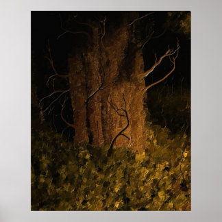 Póster Alcance del cedro en bronce