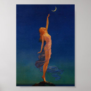 Póster Alcanzando la Luna