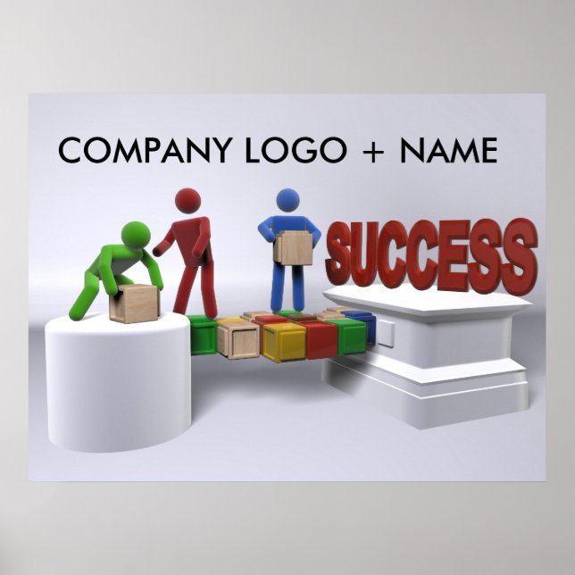 Póster Alcanzar el poster del éxito (Frente)