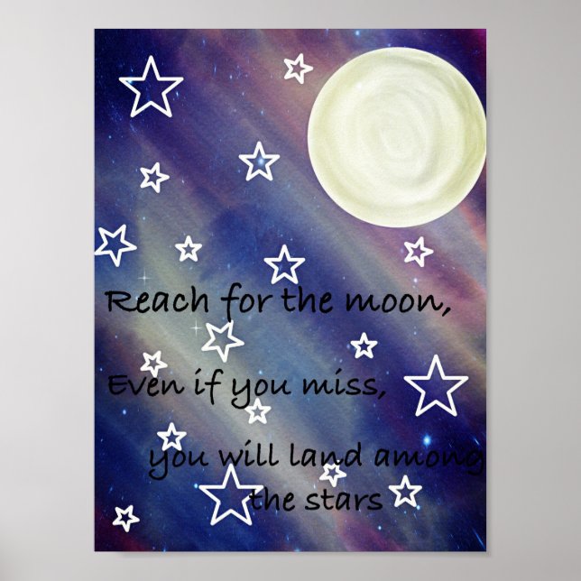 Póster Alcanzar la luna (Frente)