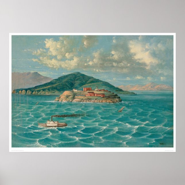 Póster Alcatraz in San Francisco Bay (1856A) (Frente)