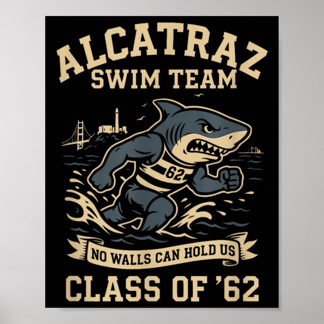 Póster Alcatraz Penitentiary Swim Team  (Frente)