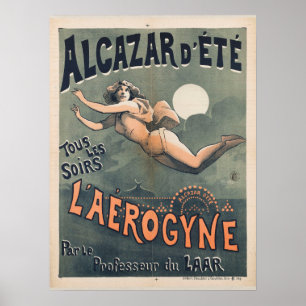 Póster Alcazar d'été Aerogyne Viajes franceses de época