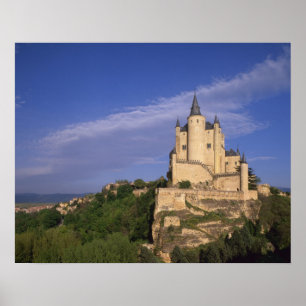 Póster Alcázar, Segovia, Castilla y León, España