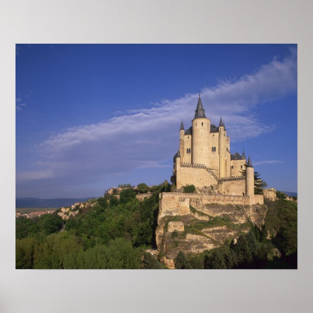 Póster Alcázar, Segovia, Castilla y León, España (Frente)