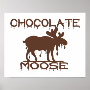 Póster Alces del chocolate