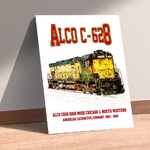 Póster Alco C-628 alias Locomotora Diésel Alco Century 62