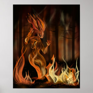 Póster Alcohol del fuego