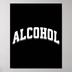 Póster Alcohol Divertido Bebida Estética Elegante Cerveza
