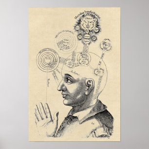 Póster Alcohol y conciencia "und Bewusstsein de Geist "