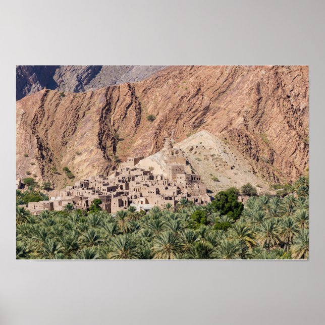 Póster Aldea Abandonada Birkat-Al-Mouz - Omán (Frente)