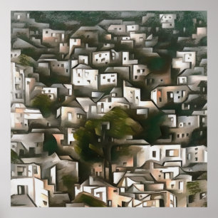 Póster Aldea Abandonada De Kayakoy Fethiye Paisajes De Ar