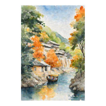 Aldea costera asiática