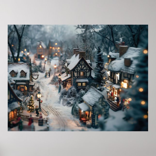 Póster Aldea de invierno (Frente)