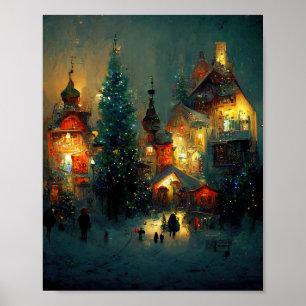 Póster Aldea de los navidades