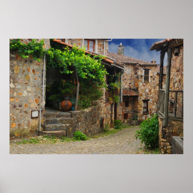 Póster Aldea de montaña, Casal de São Simåo Portugal (Frente)