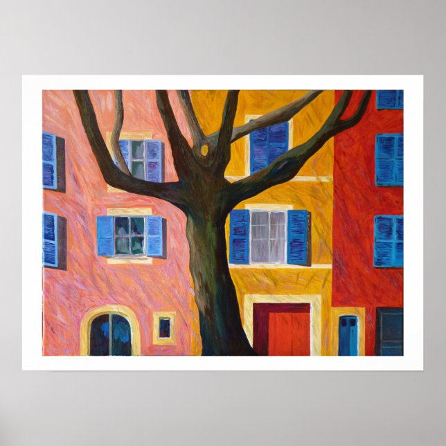 Póster aldea de Provence (Frente)