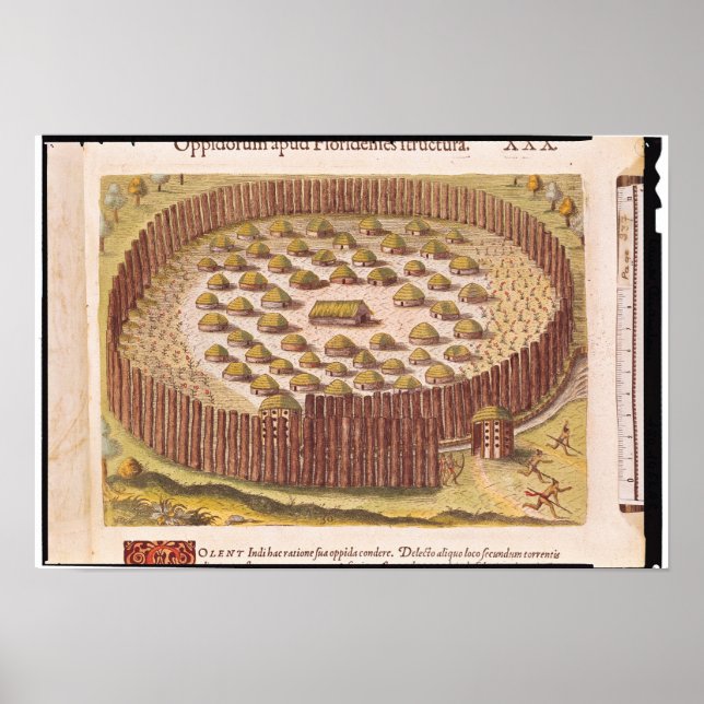 Póster Aldea india fortificada, de 'Brevis 2 (Frente)