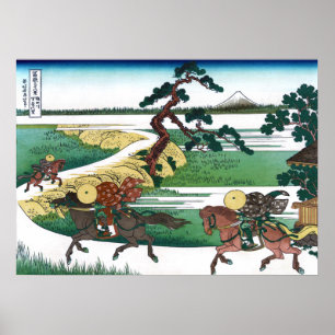 Póster Aldea Sekiya en el río Sumida