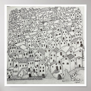 Póster Aldea Toscana