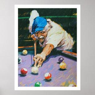 Póster Aldo Luongo Billiards