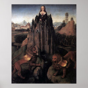 Póster Alegoría con Virgen - Hans Memling - c1480