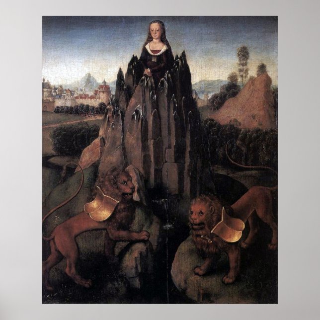 Póster Alegoría con Virgen - Hans Memling - c1480 (Frente)