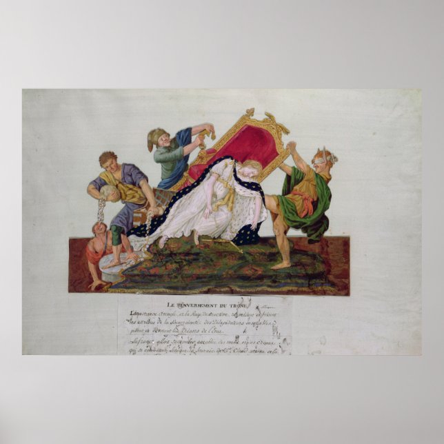 Póster Alegoría de la caída del trono (Frente)