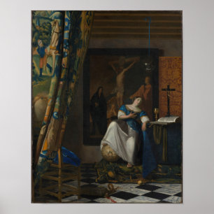 Póster Alegoría de la fe católica — Vermeer