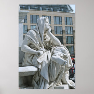Póster Alegoría de la Filosofía del Monumento a Schiller 