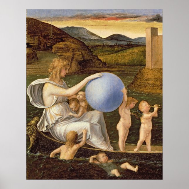 Póster Alegoría de la Fortuna Cambiante, o Melancolía (ól (Frente)