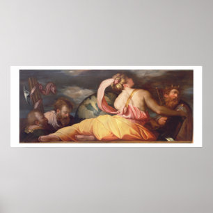 Póster Alegoría de la geografía