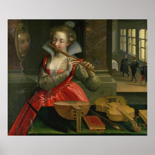 Póster Alegoría de la música , c.1600 (Frente)