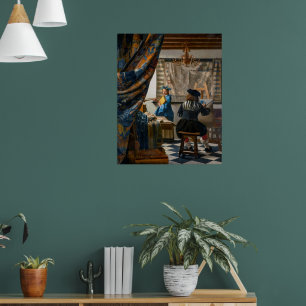 Póster Alegoría de la Pintura Johannes Vermeer