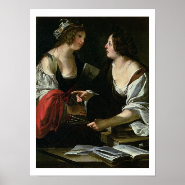 Póster Alegoría de la pintura y la arquitectura, c.1620 ( (Frente)