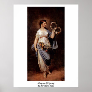 Póster Alegoría De La Primavera Por Bernhard Rode
