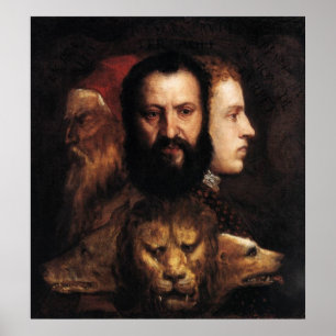 Póster Alegoría de la prudencia