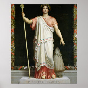 Póster Alegoría de la República, 1848