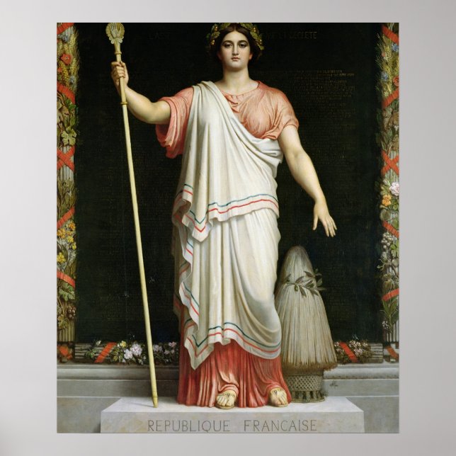 Póster Alegoría de la República, 1848 (Frente)