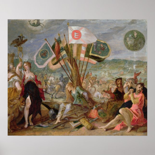 Póster Alegoría de las guerras turcas (Frente)