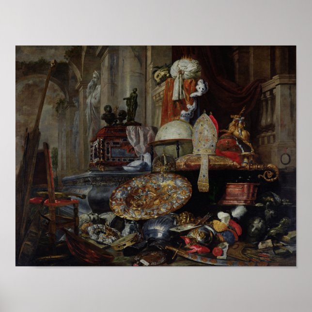 Póster Alegoría de las Vanidades del Mundo, 1663 (Frente)