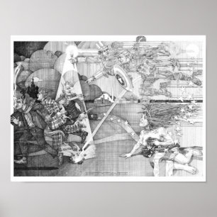 Póster Alegoría de venganza y justicia salvaje