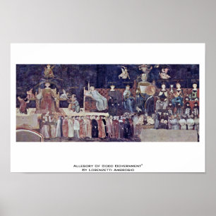 Póster Alegoría Del Buen Gobierno