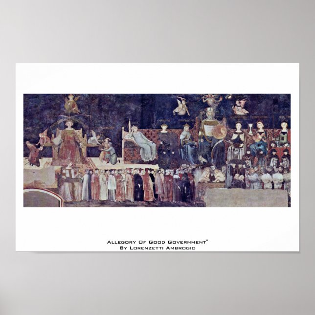 Póster Alegoría Del Buen Gobierno (Frente)