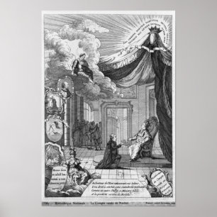 Póster Alegoría del informe dado a Louis XVI