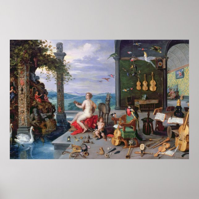 Póster Alegoría musical (Frente)