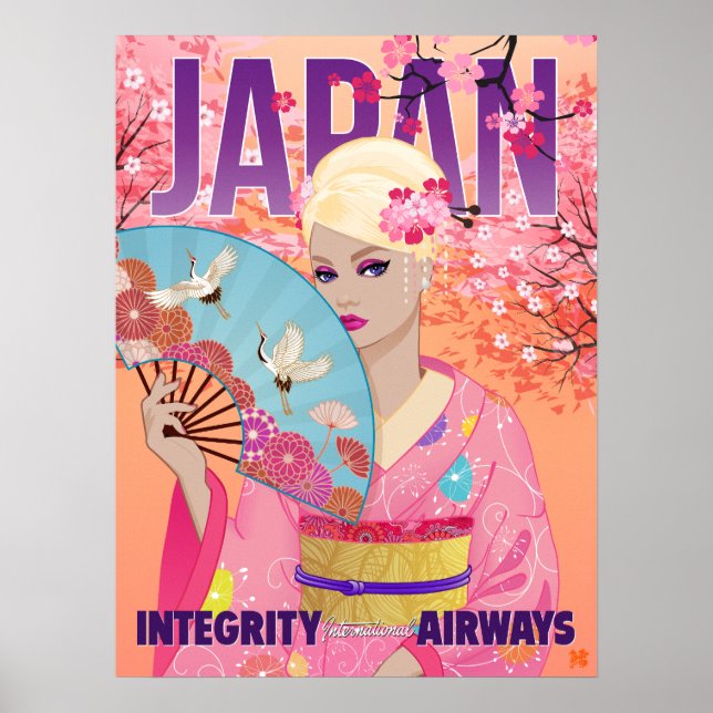 Póster Alegre en Japón (Frente)