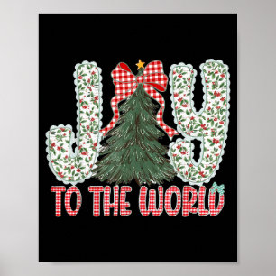 Póster Alegría Al Mundo Jesús Cristiano Navidad Xmas Tr